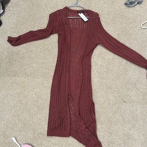 XS duster cardigan